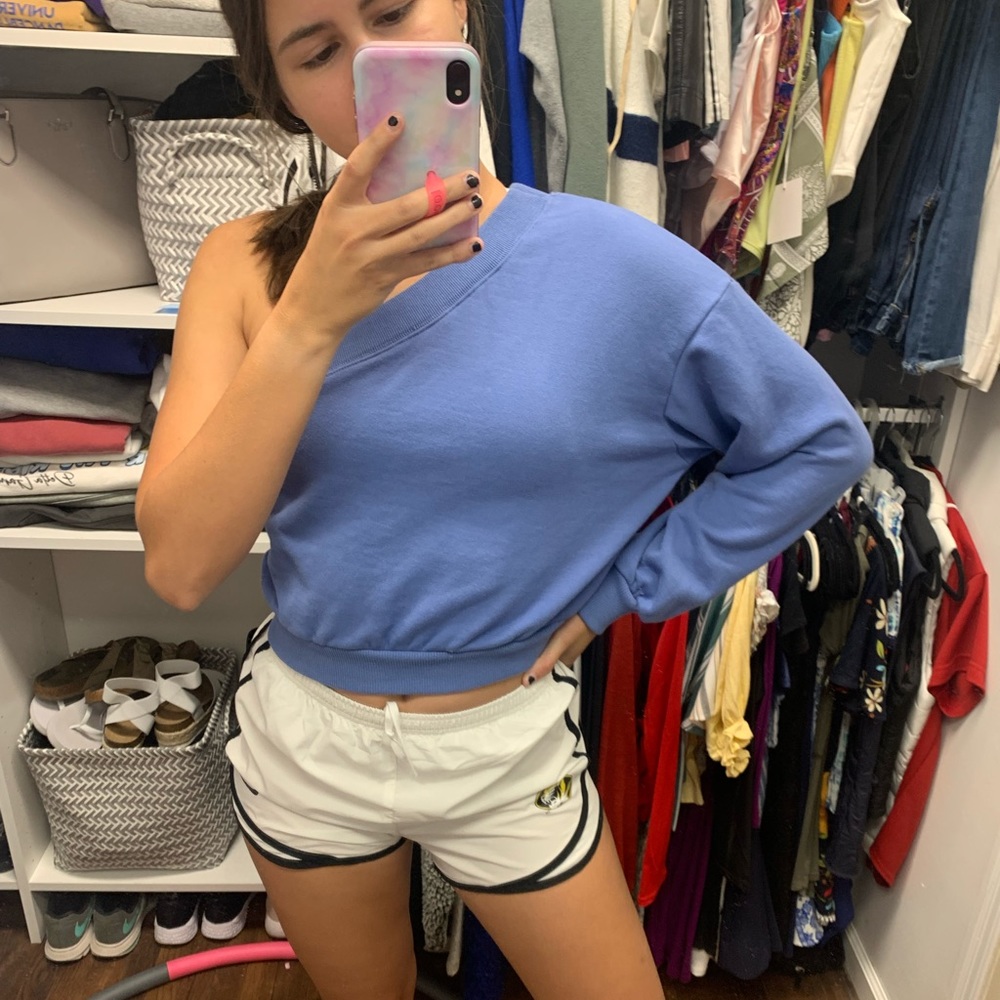 One Shoulder Sweatshirt